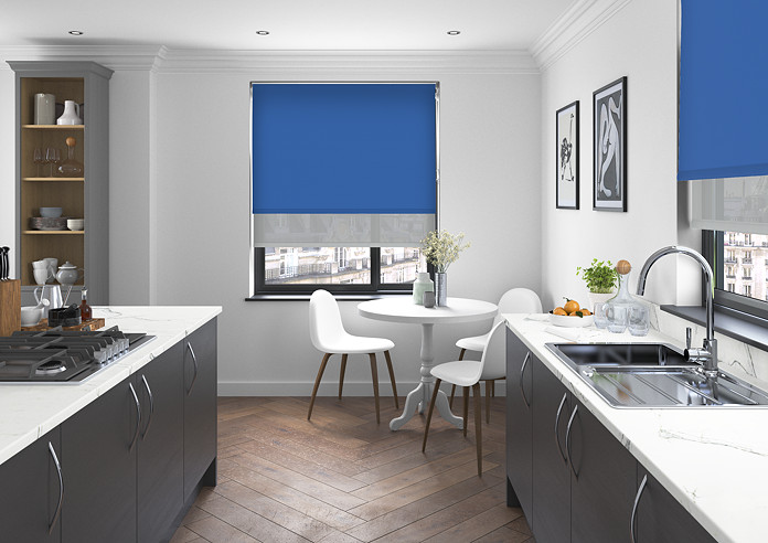 Rimini (Blackout), Cobalt & Optima Tide - Double Roller Blind - Image 5